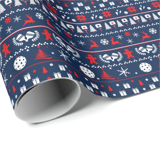 😄ピックボール🎄醜いクリスマスセータースタイル ラッピングペーパー (ロールコーナー)
