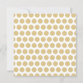 ピックボール金ゴールドパーソナライズされたシック名札カード ノートカード (裏面)