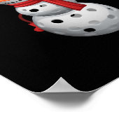 ピックボール雪だるま ポスター (角)