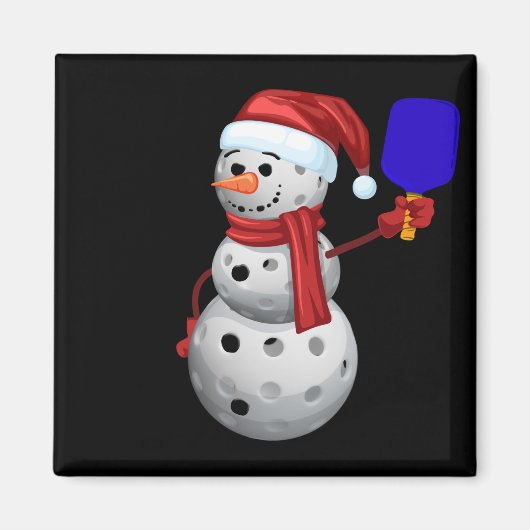 ピックボール雪だるま マグネット (正面)