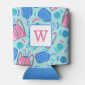 ピックボール青モノグラ名門私立校風のム 缶クーラー (裏面)