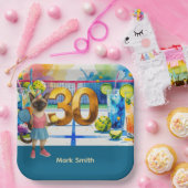 ピックボール30歳の誕生日パーティー ペーパープレート (パーティー)