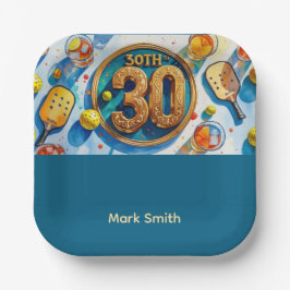 ピックボール30歳の誕生日パーティー ペーパープレート