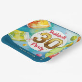 ピックボール30歳の誕生日パーティー ペーパープレート (傾斜あり)