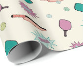 ピックボール！おもしろいカラフル型 ラッピングペーパー (ロールコーナー)