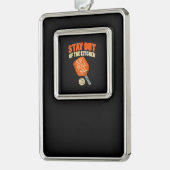 ピックボール – キッチンから離れる シルバープレートフレームオーナメント (左)