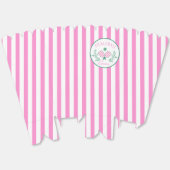 ピックボール・クイーン |ピンクと白ストライプの フェイバーボックス (見開き)