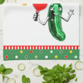 ピックボール・クリスマス キッチンタオル (折り畳み)