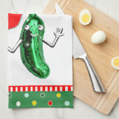 ピックボール・クリスマス キッチンタオル (四つ折り)