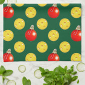 ピックボール・クリスマス キッチンタオル (折り畳み)