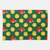 ピックボール・クリスマス キッチンタオル (横)