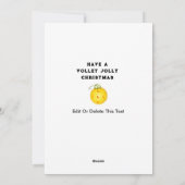 ピックボール・クリスマス シーズンカード (裏面)