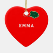 ピックボール・クリスマス セラミックオーナメント (裏面)