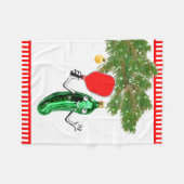 ピックボール・クリスマス フリースブランケット (正面(横))