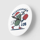 ピックボール・クリスマス ラウンド壁時計 (傾斜)