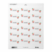 ピックボール・クリスマス ラベル (フルシート)