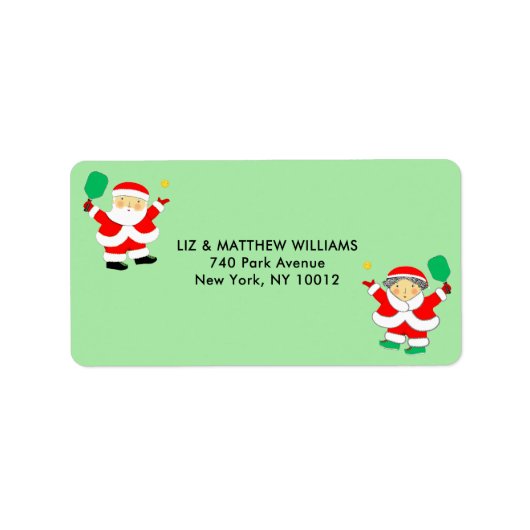 ピックボール・クリスマス ラベル (正面)