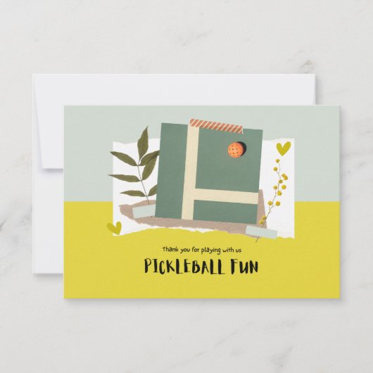 ピックボール サンキューカード (正面)