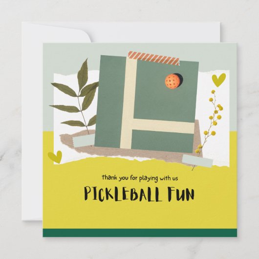 ピックボール サンキューカード (正面)