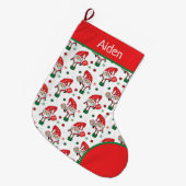 ピックボール・サンタス ラージクリスマスストッキング (正面 (吊り時))