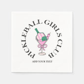 ピックボール・ソーシャル・クラブ スタンダードカクテルナプキン (正面)