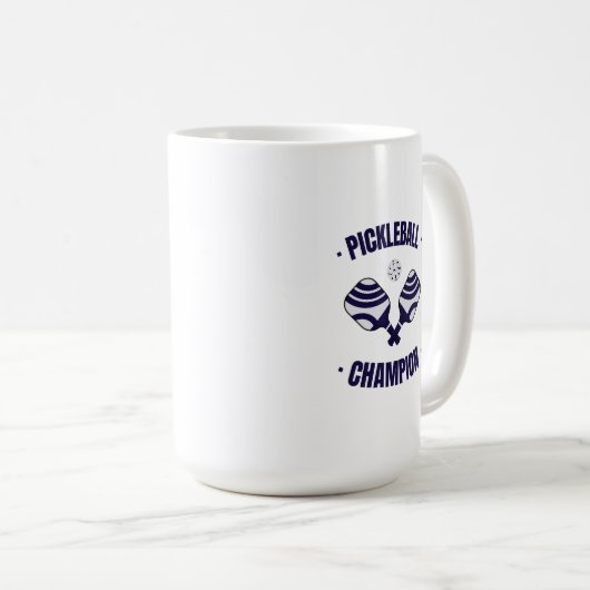 ピックボール・チャンピオンコーヒーマグ コーヒーマグカップ (正面右)