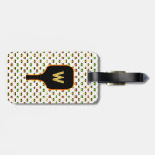 ピックボール&パドルモノグラム（白）ラゲッジタグ ラゲッジタグ (裏面横)