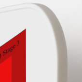 ピックボール・パドル血圧計レインボー ピックルボールラケット (左詳細)