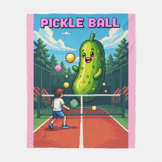 ピックボール フリースブランケット (正面)