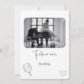 ピックボール&プロセッコモダンブライダルシャワー 招待状 (裏面)