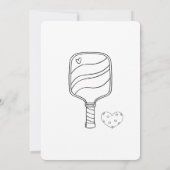 ピックボール&プロセッコモダンブライダルシャワー 招待状 (裏面)