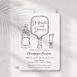 ピックボール&プロセッコモダンブライダルシャワー 招待状