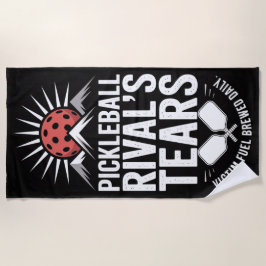 ピックボール・ライバルズ・ティアーズ・グラフィックおもしろいス ビーチタオル