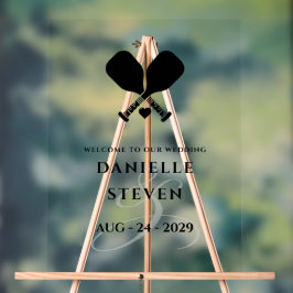 ピックボール・ラブ・ウェルカム アクリルサイン