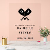 ピックボール・ラブ・ウェルカム アクリルサイン (ウェディング)