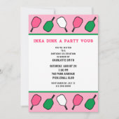 ピックボール 招待状 (正面)