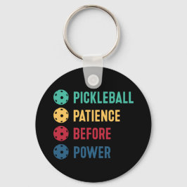 ピックボール：電源前の忍耐 キーホルダー