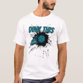 ピックボールDinkこのピックボールおもしろいスマッシュ Tシャツ (正面)
