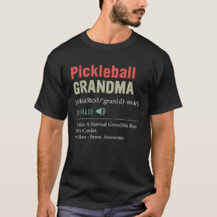 ピックボールPickleball GrandMa Definition Mother s Tシャツ