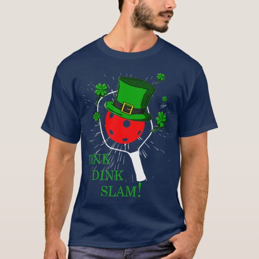 ピックボールSt patricks dayレプレシャンDink Dink Tシャツ (正面)