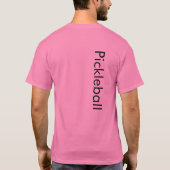 ピックボールTシャツピンク Tシャツ (裏面)