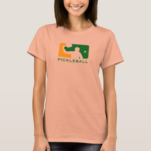 ピックボールTシャツ:スポーツ(緑) Tシャツ (正面)