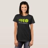 ピックボールTシャツ:ピックボールの寸法 Tシャツ (正面フル)