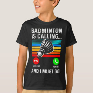 ピックラおもしろいルDMINTONシャトル Tシャツ