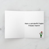 ピックルおもしろいサンタクロースデザイン シーズンカード (内部)