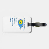 ピックルおもしろいボールがメモリースポーツバッグラベルを改善 ラゲッジタグ (裏面横)