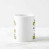 ピックルおもしろいボールが私に悪い言葉を言わせるパドルボール コーヒーマグカップ (中央)