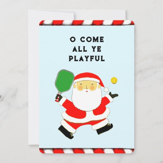 ピックルおもしろいボールのクリスマス シーズンカード (正面)