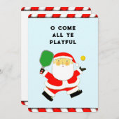 ピックルおもしろいボールのクリスマス シーズンカード (正面/裏面)