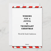 ピックルおもしろいボールのクリスマス シーズンカード (裏面)